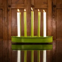 British Colour Standard  Steel Candle Platter